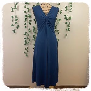 Patagonia Blue Shortsleeved Dress Spandex Blend L